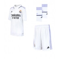Fotbalové Dres Real Madrid Antonio Rudiger #22 Dětské Domácí 2022-23 Krátký Rukáv (+ trenýrky)